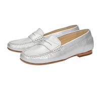 Slipper SIOUX "Borinka-700", Damen, Gr. 41.5 (UK 7 1/2), silber, Obermaterial: 100% Lammleder LEL. 50% Rindsleder Leather cow. 50% Gummi rubber., Schuhe Slipper (33002201-41,5) silber