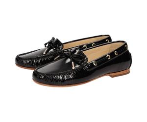 Slipper SIOUX "Borinka-701", Damen, Gr. 36 (UK 3 1/2), schwarz, Obermaterial: 100% Lammlackleder LAPA. 50% Rindsleder Leather cow. 50% Gummi rubber., Schuhe Slipper (11385302-36) schwarz