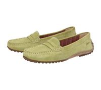 Slipper SIOUX "Cacciola", Damen, Gr. 37.5 (UK 4 1/2), grün, Obermaterial: 100% Kalbsveloursleder CAVL. 100% Gummi rubber., Schuhe Slipper (19837008-37,5) grün