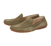 Slipper SIOUX "Callimo", Herren, Gr. 40 (UK 6 1/2), grün, Obermaterial: 50% Kalbsveloursleder CAVL. 50% Kalbsnappaleder CANA. 100% Gummi rubber., Schuhe Slipper (56178467-40) grün