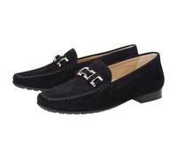 Slipper SIOUX "Cambria-HW", Damen, Gr. 38 (UK 5), blau (dunkelblau), Obermaterial: 100% Ziegenveloursleder GOVL. 100% Gummi rubber., Schuhe Slipper (41595304-38) dunkelblau