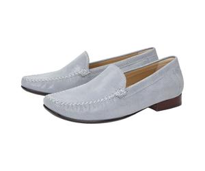 Slipper SIOUX "Campina", Damen, Gr. 37 (UK 4), blau (hellblau), Obermaterial: 100% Ziegenleder goatskin. 100% Gummi rubber., Schuhe Slipper (96401445-37) hellblau
