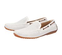 Slipper SIOUX "Carulio-706", Herren, Gr. 43 (UK 9), weiß, Obermaterial: 50% Kalbsleder CAL. 50% Kalbsnappaleder CANA. 100% Gummi rubber., Schuhe Slipper (66341242-43) weiß