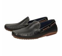 Slipper SIOUX "Carulio-706", Herren, Gr. 44.5 (UK 10), schwarz, Obermaterial: 50% Kalbsleder CAL. 50% Kalbsnappaleder CANA. 100% Gummi rubber., Schuhe Slipper (98669737-44,5) schwarz