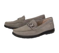 Slipper SIOUX "Cortizia-718-H-SC", Damen, Gr. 38 (UK 5), grau, Obermaterial: 100% Ziegenveloursleder GOVL. 100% Gummi rubber., Schuhe Slipper (57936846-38) grau