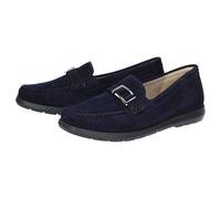 Slipper SIOUX "Cortizia-718-H-SC", Damen, Gr. 40 (UK 6 1/2), blau (dunkelblau), Obermaterial: 100% Ziegenveloursleder GOVL. 100% Gummi rubber., Schuhe Slipper (64395329-40) dunkelblau