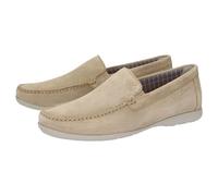 Slipper SIOUX "Giumelo-711", Herren, Gr. 39.5 (UK 6), beige, Obermaterial: 100% Kalbsveloursleder CAVL. 100% Gummi rubber., Schuhe Slipper (83916537-39,5) beige