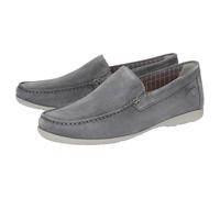 Slipper SIOUX "Giumelo-711", Herren, Gr. 42.5 (UK 8 1/2), grau, Obermaterial: 100% Kalbsveloursleder CAVL. 100% Gummi rubber., Schuhe Slipper (36992936-42,5) grau
