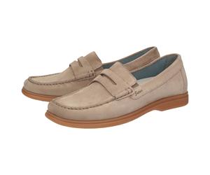 Slipper SIOUX "Giumelo-712-H", Herren, Gr. 40 (UK 6 1/2), braun (hellbraun), Obermaterial: 100% Kalbsveloursleder CAVL. 100% Gummi rubber., Schuhe Slipper (20880143-40) hellbraun