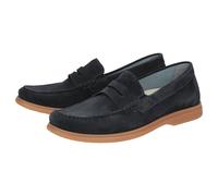 Slipper SIOUX "Giumelo-712-H", Herren, Gr. 43 (UK 9), blau (dunkelblau), Obermaterial: 100% Kalbsveloursleder CAVL. 100% Gummi rubber., Schuhe Slipper (79895152-43) dunkelblau