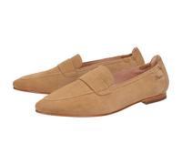 Slipper SIOUX "Hokulani-700", Damen, Gr. 39.5 (UK 6), braun (hellbraun), Obermaterial: 100% Ziegenveloursleder GOVL. 50% Rindsleder Leather cow. 50% Gummi rubber., Schuhe Slipper (14052705-39,5) hellb