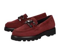 Slipper SIOUX "Meredira-751-H", Damen, Gr. 38 (UK 5), rot (dunkelrot), Obermaterial: 100% Kalbsveloursleder CAVL. 100% Gummi rubber., Schuhe Slipper (49384762-38) dunkelrot