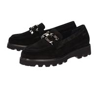 Slipper SIOUX "Meredira-751-H", Damen, Gr. 41 (UK 7), schwarz, Obermaterial: 100% Kalbsveloursleder CAVL. 100% Gummi rubber., Schuhe Slipper (25675864-41) schwarz