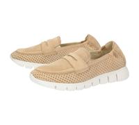 Slipper SIOUX "Mokrunner-D-019", Damen, Gr. 41 (UK 7), beige, Obermaterial: 100% Ziegenveloursleder GOVL. 100% Gummi rubber., Schuhe Slipper (83724468-41) beige