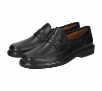 Slipper SIOUX "Peru-XXL", Herren, Gr. 42 (UK 8), schwarz, Obermaterial: 100% Lammnappaleder LANA. 100% Polyurethan PU., Schuhe Slipper (54990721-42) schwarz