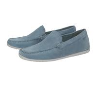 Slipper SIOUX "Rodimiro-700", Herren, Gr. 42 (UK 8), blau (hellblau), Obermaterial: 100% Kalbsveloursleder CAVL. 100% Gummi rubber., Schuhe Slipper (55127920-42) hellblau