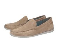 Slipper SIOUX "Rodimiro-700", Herren, Gr. 42 (UK 8), braun (hellbraun), Obermaterial: 100% Kalbsveloursleder CAVL. 100% Gummi rubber., Schuhe Slipper (20765363-42) hellbraun