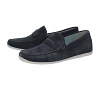 Slipper SIOUX "Rodimiro-701", Herren, Gr. 44 (UK 9 1/2), blau (dunkelblau), Obermaterial: 100% Kalbsveloursleder CAVL. 100% Gummi rubber., Schuhe Slipper (24638713-44) dunkelblau