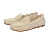 Slipper SIOUX "Simadesa-700", Damen, Gr. 39 (UK 5 1/2), beige, Obermaterial: 100% Kalbsveloursleder CAVL. 100% Gummi rubber., Schuhe Slipper (31867653-39) beige