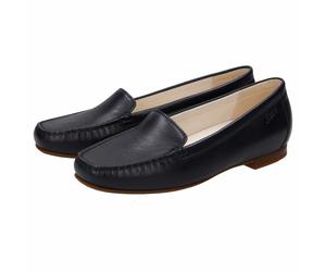 Slipper SIOUX "Zalla", Damen, Gr. 38 (UK 5), blau (dunkelblau), Obermaterial: 100% Lammnappaleder LANA. 100% Gummi rubber., Schuhe Slipper (46569021-38) dunkelblau