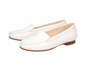 Slipper SIOUX "Zalla", Damen, Gr. 38 (UK 5), weiß, Obermaterial: 100% Kalbsleder CAL. 100% Gummi rubber., Schuhe Slipper (68359160-38) weiß