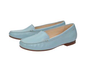 Slipper SIOUX "Zalla", Damen, Gr. 40 (UK 6 1/2), blau (hellblau), Obermaterial: 100% Lammnappaleder LANA. 100% Gummi rubber., Schuhe Slipper (94196216-40) hellblau