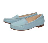 Slipper SIOUX "Zalla", Damen, Gr. 42 (UK 8), blau (hellblau), Obermaterial: 100% Lammnappaleder LANA. 100% Gummi rubber., Schuhe Slipper (94196216-42) hellblau