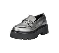 Slipper STEVE MADDEN "STEVE MADDEN Slipper Leder", Damen, Gr. 40, pewter, Leder, Schuhe Slipper (44653556-40) pewter