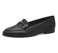 Tamaris Damen Klassische Ballerinas, Frauen Flats,Comfort Lining,TOUCHit-Fußbett,Slip-ons,klassisch elegant,Ballerinen,Black Leather,37 EU