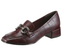 Slipper TAMARIS, Damen, Gr. 40, rot, Lederimitat, gemustert, leicht glänzend, festlich, Schuhe Slipper, Slipper, Abendschuh mit eleganter Zierschnalle (66921854-40) rot