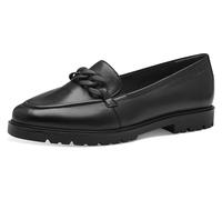Tamaris Damen Klassische Ballerinas, Frauen Flats,TOUCHit-Fußbett,Slip-ons,klassisch elegant,Ballerinen,Pumps,Halbschuhe,Slipper,Black Leather,41 EU