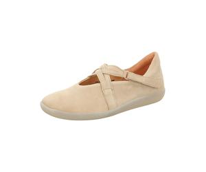 Slipper THINK "Think Slipper Veloursleder", Damen, Gr. 40, beige (cream), Veloursleder, Schuhe Slipper (84634715-40) cream