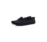 Slipper TOMMY HILFIGER "CORE HILFIEGR SUEDE DRIVER", Herren, Gr. 42, dunkelblau, Veloursleder, unifarben, Schuhe Slipper, Flats, Schlupfschuh in Mokassin-Optik (42092414-42) dunkelblau