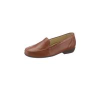 Slipper WALDLÄUFER, Damen, Gr. 6,5, braun (cognac), Glattleder, Basic, Schuhe Slipper (97293238-6,5) cognac