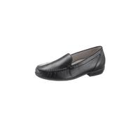 Slipper WALDLÄUFER, Damen, Gr. 7, schwarz, Glattleder, Basic, Schuhe Slipper (26809812-7) schwarz