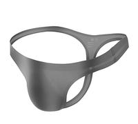 Slips Herren Microfaser Slip Männer Slip Tanga String Stretch Unterwäsche Bequeme Weiche Tangaslip Unterhosen Sportunterwäsche Grey XXL