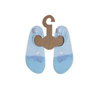 Slipstop Kinder Hausschuhe Badeschuhe ALASKA Eisbär und Wal blue, Größe:21/23 EU