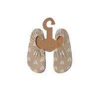 Slipstop Kinder Hausschuhe Badeschuhe CARAMEL Regenbogen beige, Größe:33/35 EU