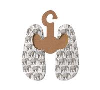 Slipstop Kinder Strandschuhe Anti Rutsch Ballett Schuhe Schwimmschuhe Urlaub Badeschuhe Pool Unisex Senegal-weiß mit grauen Elefanten, Größe 21-23