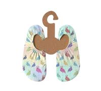 Slipstop Kinder Strandschuhe Anti Rutsch Sport Schuhe Schwimmschuhe Badeschuhe Urlaub Yoga für Mädchen Flamenco - mit Flamingos Sonnenschutzfaktor 50+, Gr. 21-23