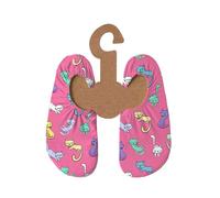Slipstop Kinder Strandschuhe Anti Rutsch Sport Schuhe Schwimmschuhe Badeschuhe Urlaub Yoga für Mädchen Kitties pink mit Katzen Sonnenschutzfaktor 50+, Gr. 18-20