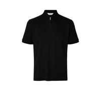Selected Homme SLMFAVE STRUCTURE SS POLO XXL 16100134 Black (921020) Schwarz XXL