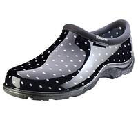 Sloggers 5113BP07, Damen Clogs & Pantoletten schwarz Polka Dots Black/White Print Größe 7