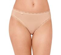 Sloggi Single-Jersey Damen-Slip 24/7 Cotton Lace im 3er-Pack braun-beige 38