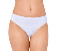 Sloggi Single-Jersey Damen-Slip 24/7 Cotton Lace im 3er-Pack weiss 46