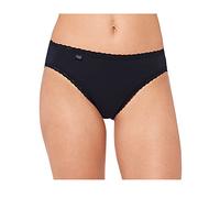Sloggi Damen-Slip Single-Jersey 24/7 Cotton Lace – 3er-Pack, Schwarz, Größe 40