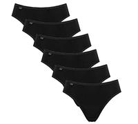 Sloggi - 24/7 Cotton - Tai Slip - 6er-Pack (44 Schwarz)