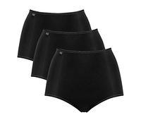 Taillenslip SLOGGI Gr. 54, 3 St., schwarz Damen Unterhosen Taillenslips aus weicher Microfaser (577104-54)