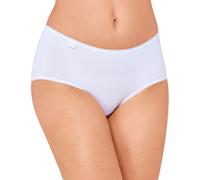 Sloggi Damen Hüftslip 24/7 Microfibre - weich, Microfaser - 3er Pack Weiß Größe 48