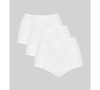 Triumph Sloggi Damen Taillenslip (3er Pack) 40 weiss